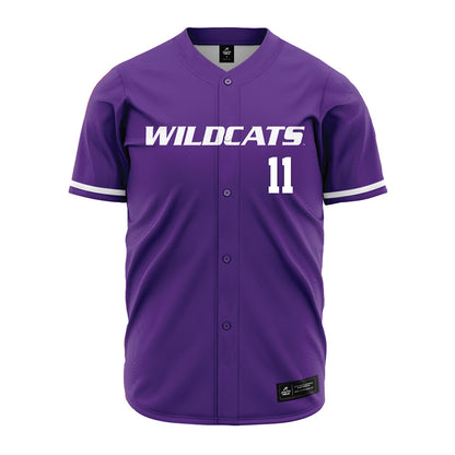 Kansas State - NCAA Baseball : Robby Bolin - Purple Jersey-0