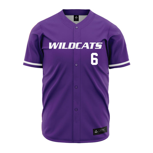 Kansas State - NCAA Baseball : Grant Gallagher - Purple Jersey-0