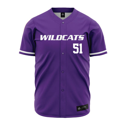 Kansas State - NCAA Baseball : Dylan Blazer - Purple Jersey