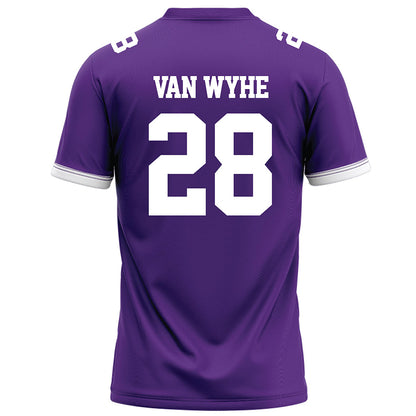 Kansas State - NCAA Football : Rex Van Wyhe - Purple Football Jersey