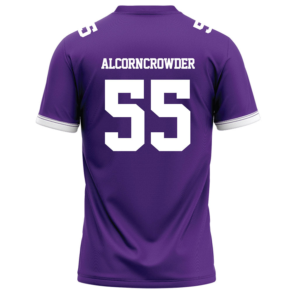 Kansas State - NCAA Football : Malcolm Alcorn-Crowder - Purple Football Jersey