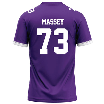 Kansas State - NCAA Football : Kaedin Massey - Purple Football Jersey