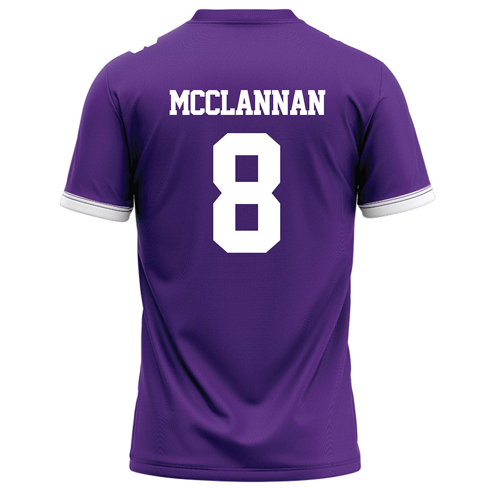 Kansas State - NCAA Football : Simon McClannan - Purple Football Jersey-1