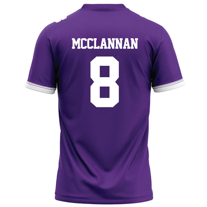 Kansas State - NCAA Football : Simon McClannan - Purple Football Jersey-1