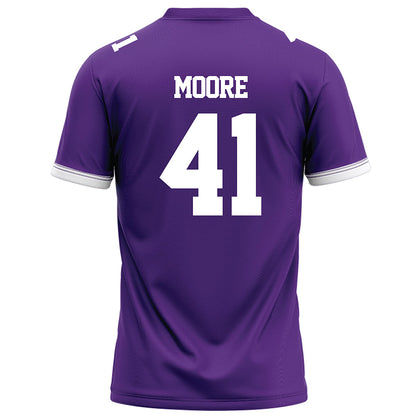 Kansas State - NCAA Football : Ashton Moore - Purple Football Jersey-1