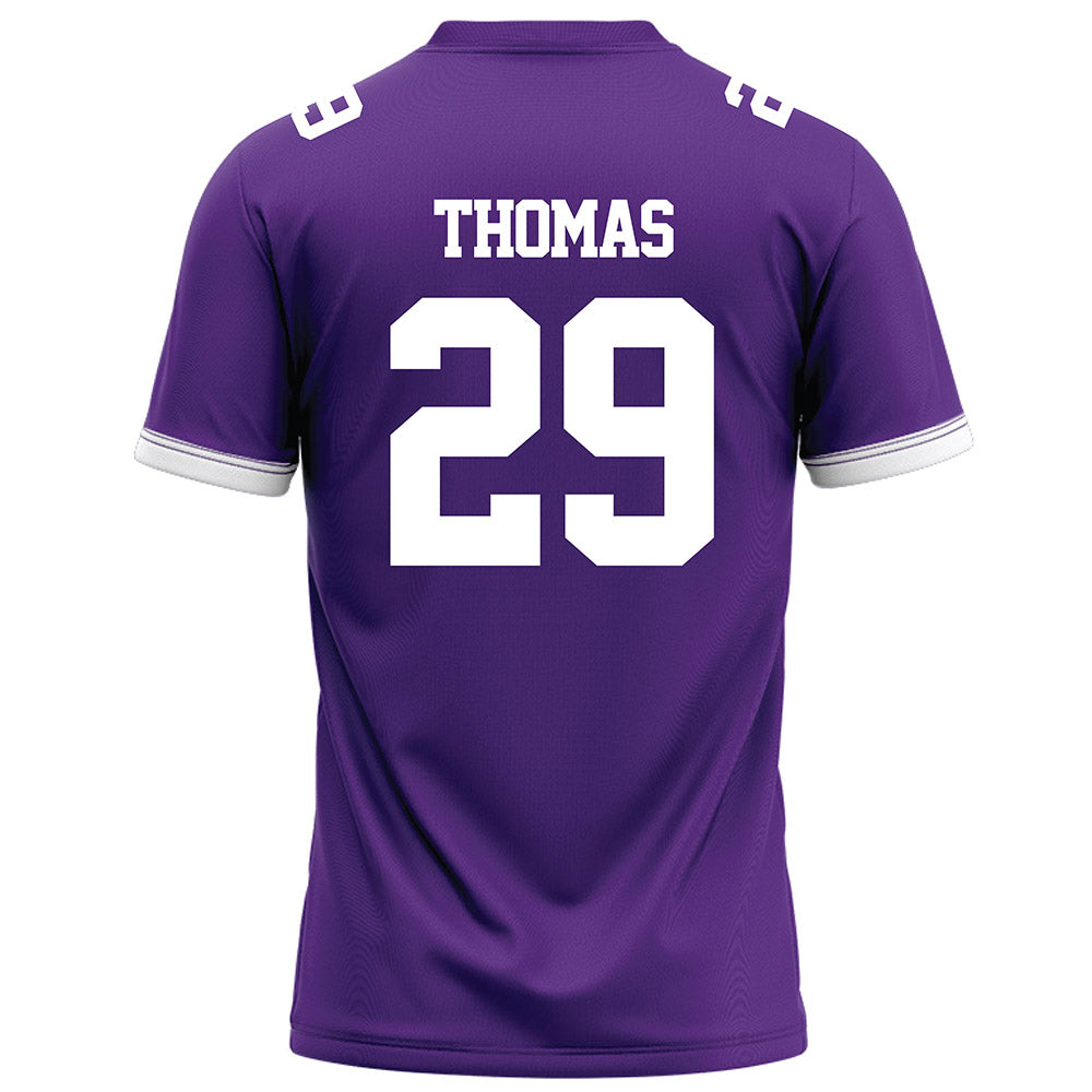 Kansas State - NCAA Football : Kanijal Thomas - Purple Football Jersey