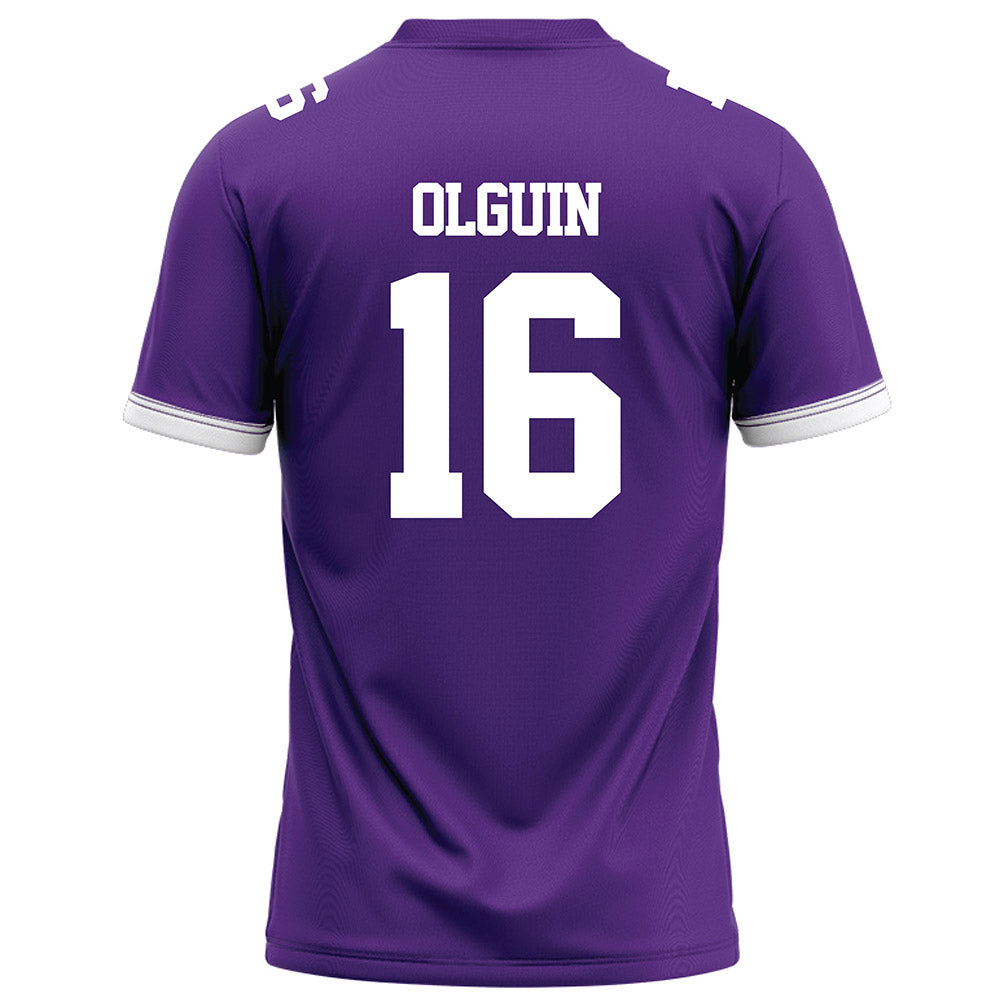 Kansas State - NCAA Football : Mason Olguin - Purple Football Jersey-1