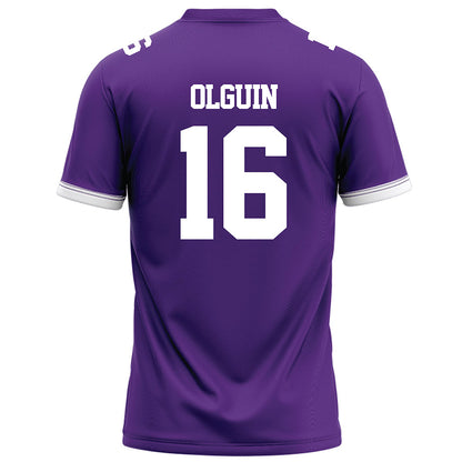Kansas State - NCAA Football : Mason Olguin - Purple Football Jersey-1