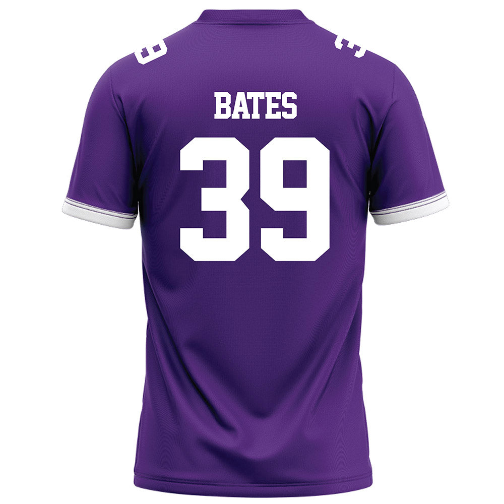 Kansas State - NCAA Football : Travis Bates - Purple Football Jersey-1