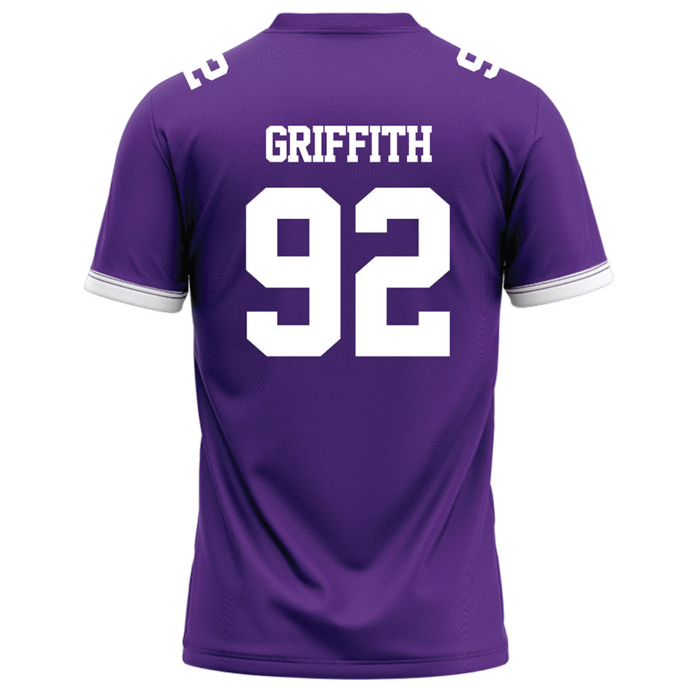 Kansas State - NCAA Football : Truman Griffith - Purple Football Jersey-1