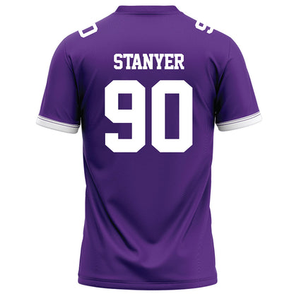 Kansas State - NCAA Football : Brad Stanyer - Purple Football Jersey-1