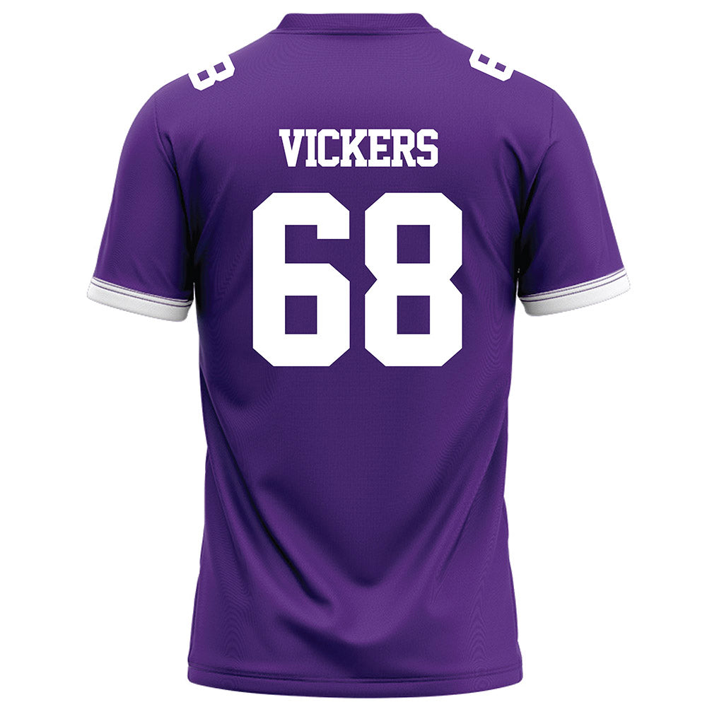 Kansas State - NCAA Football : Joe Vickers - Purple Football Jersey-1