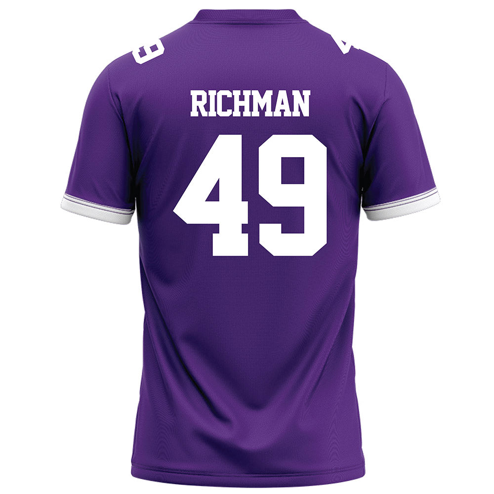 Kansas State - NCAA Football : Maguire Richman - Purple Football Jersey-1