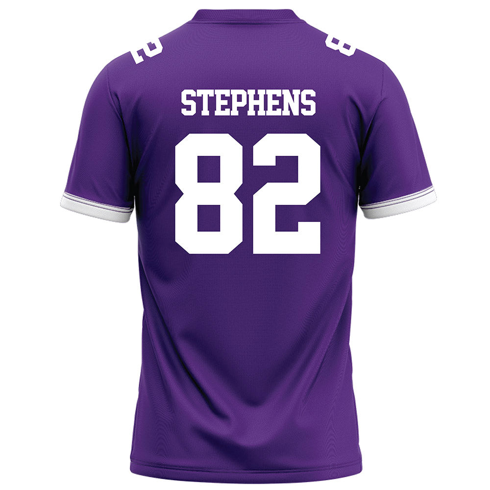 Kansas State - NCAA Football : Justin Stephens - Purple Football Jersey-1