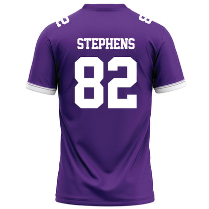 Kansas State - NCAA Football : Justin Stephens - Purple Football Jersey-1