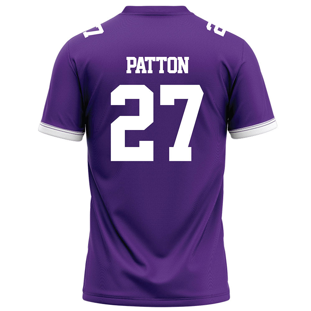 Kansas State - NCAA Football : Cub Patton - Purple Football Jersey-1