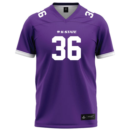 Kansas State - NCAA Football : Jack Fabris - Purple Football Jersey