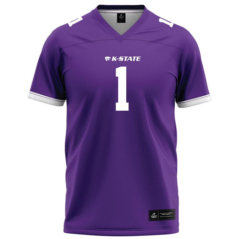 Kansas State - NCAA Football : Jayden Rowe - Purple Football Jersey-0