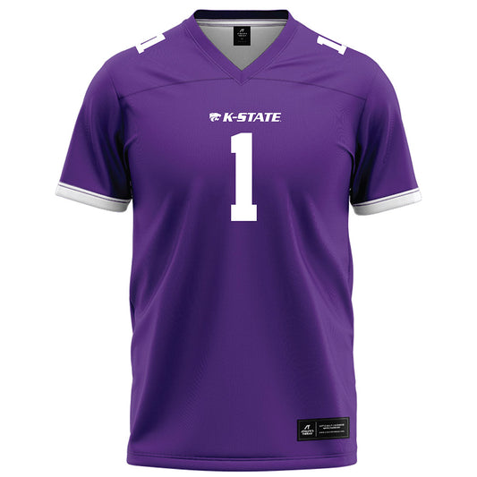 Kansas State - NCAA Football : Jayden Rowe - Purple Football Jersey-0