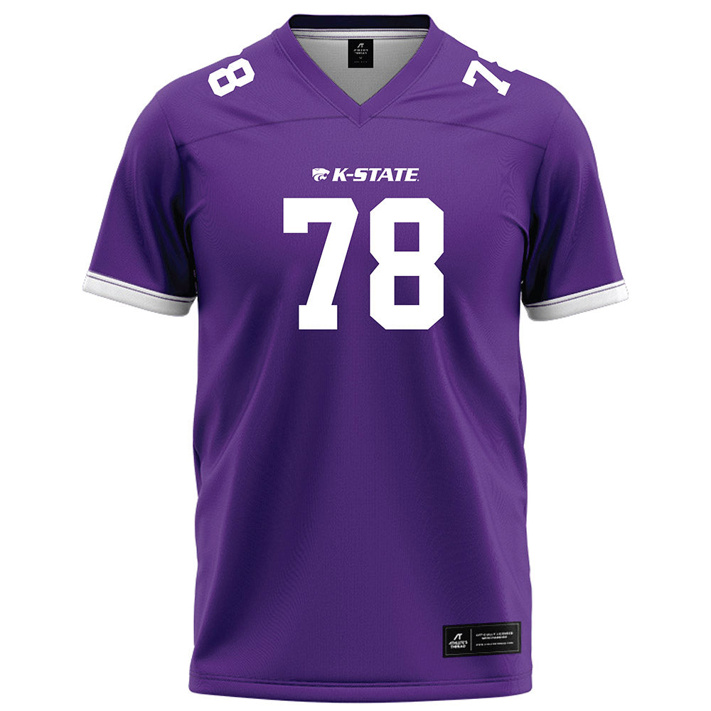 Kansas State - NCAA Football : John Pastore - Purple Football Jersey