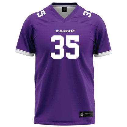 Kansas State - NCAA Football : Gabe Powers - Purple Football Jersey-0