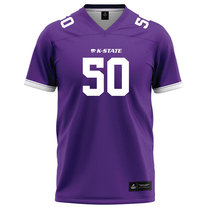 Kansas State - NCAA Football : Brock Heath - Purple Football Jersey-0
