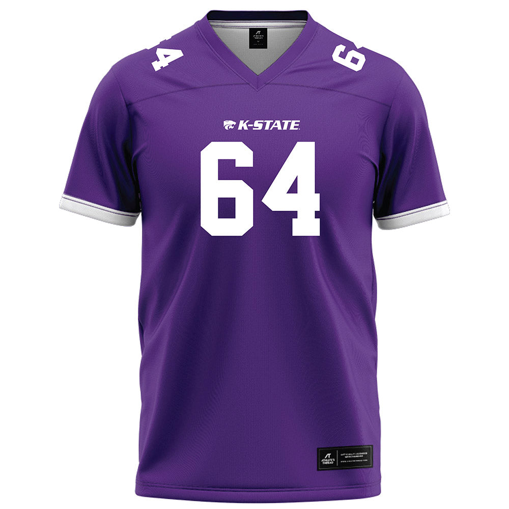 Kansas State - NCAA Football : Navarro Schunke - Purple Football Jersey