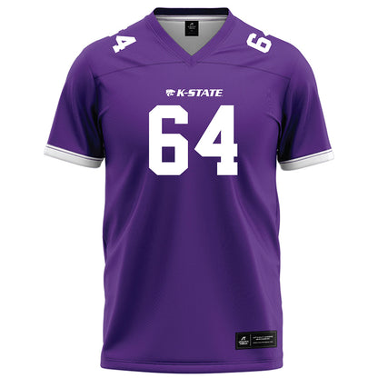 Kansas State - NCAA Football : Navarro Schunke - Purple Football Jersey