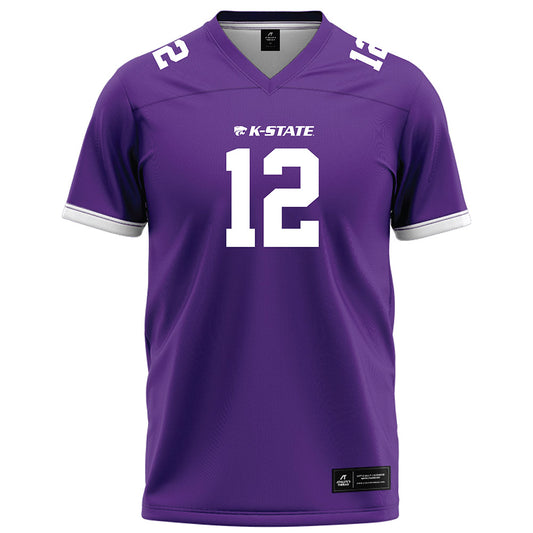 Kansas State - NCAA Football : Jaron Tibbs - Purple Football Jersey-0