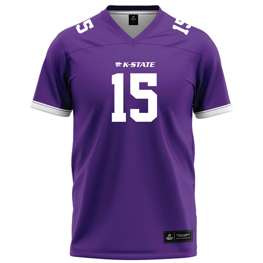 Kansas State - NCAA Football : Callen Barta - Purple Football Jersey-0