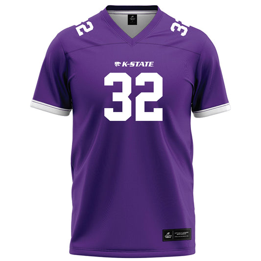 Kansas State - NCAA Football : Evan Cantu - Purple Football Jersey