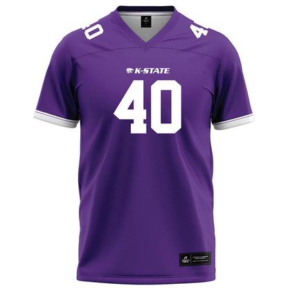 Kansas State - NCAA Football : Dalton Knapp - Purple Football Jersey-0
