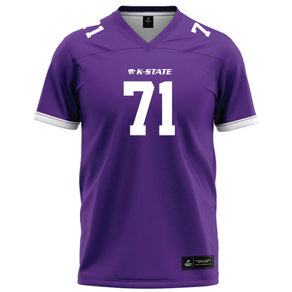Kansas State - NCAA Football : Dylan Villarouel - Purple Football Jersey-0