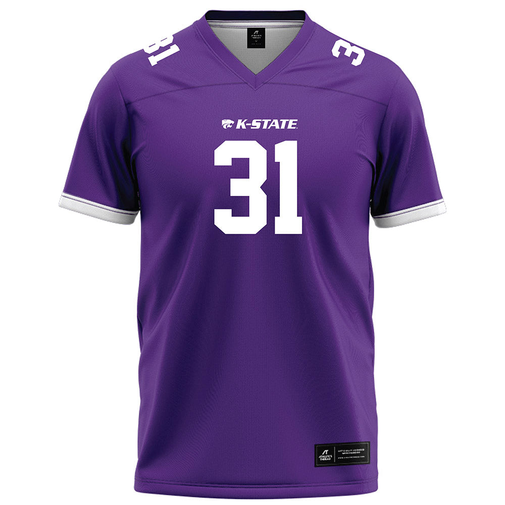 Kansas State - NCAA Football : Monterrio Elston - Purple Football Jersey-0