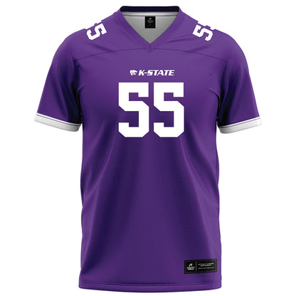 Kansas State - NCAA Football : Malcolm Alcorn-Crowder - Purple Football Jersey