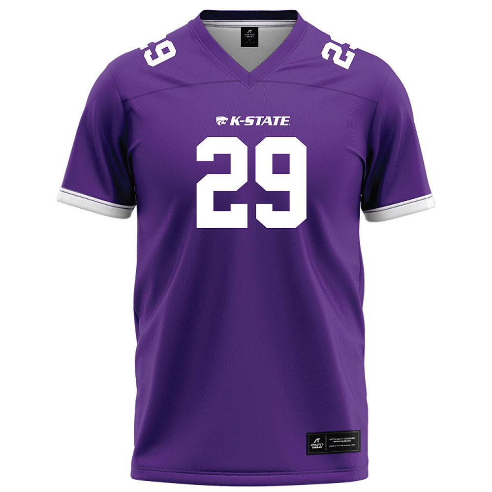 Kansas State - NCAA Football : Kanijal Thomas - Purple Football Jersey