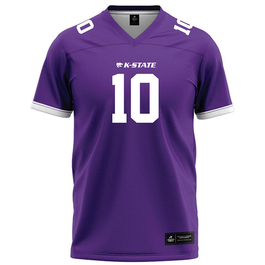 Kansas State - NCAA Football : Dillon Duff - Purple Football Jersey-0