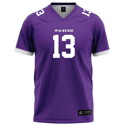 Kansas State - NCAA Football : RJ Collins - Purple Football Jersey-0