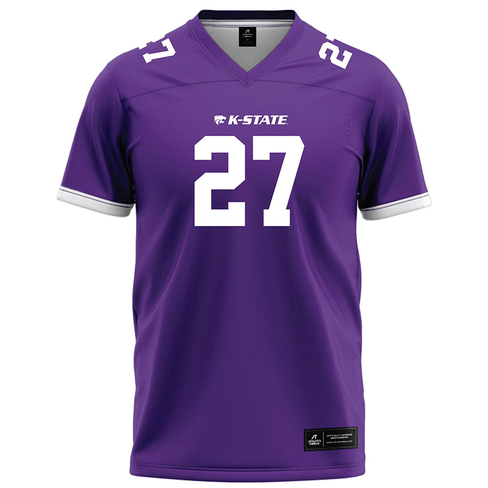 Kansas State - NCAA Football : Ben Wheeler - Purple Football Jersey-0