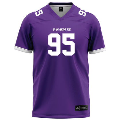 Kansas State - NCAA Football : Patrick Tackie - Purple Football Jersey-0