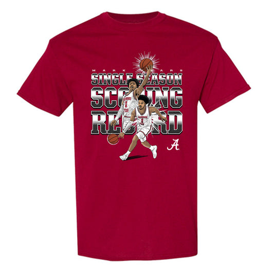 Alabama - NCAA Men's Basketball : Mark Sears - T-Shirt Individual Caricature