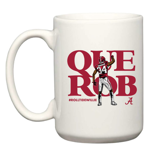 Alabama - NCAA Football : Quandarrius Robinson x Roll Tide Willie - Coffee Mug Individual Caricature