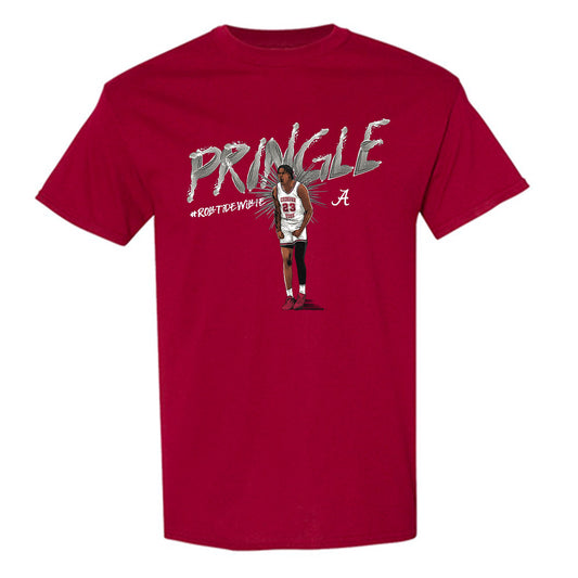 Alabama - NCAA Men's Basketball :  Nick Pringle  x Roll Tide Willie -  tshirt Individual Caricature