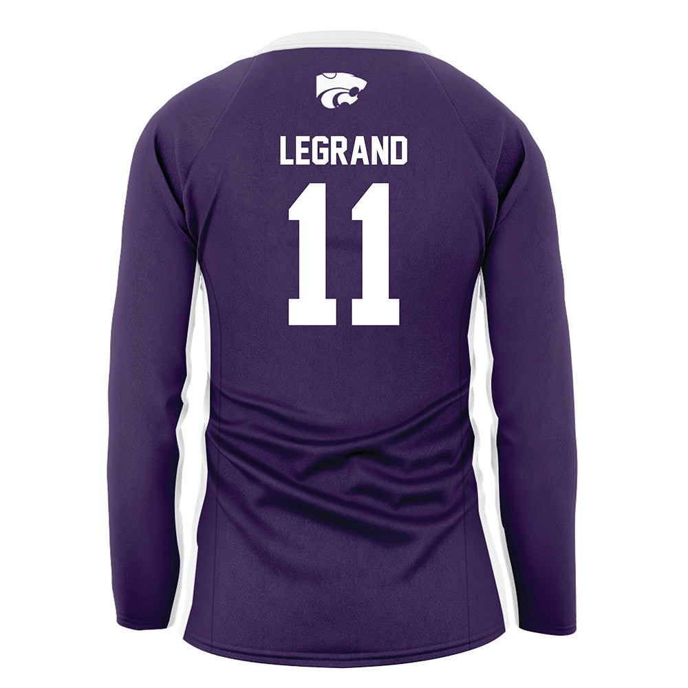 Kansas State - NCAA Women's Volleyball : Ava LeGrand - Purple Volleyball Jersey