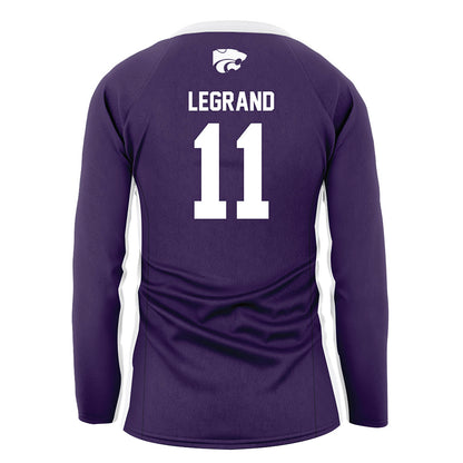 Kansas State - NCAA Women's Volleyball : Ava LeGrand - Purple Volleyball Jersey