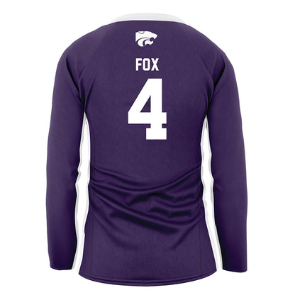 Kansas State - NCAA Women's Volleyball : Reagan Fox - Purple Volleyball Jersey