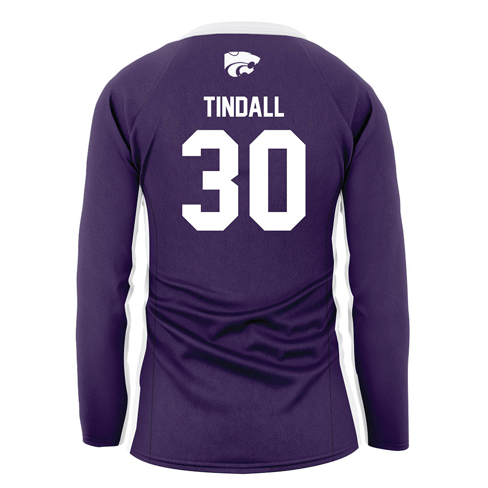 Kansas State - NCAA Women's Volleyball : Tatum Tindall - Purple Volleyball Jersey-1