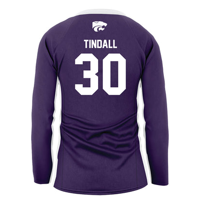 Kansas State - NCAA Women's Volleyball : Tatum Tindall - Purple Volleyball Jersey-1