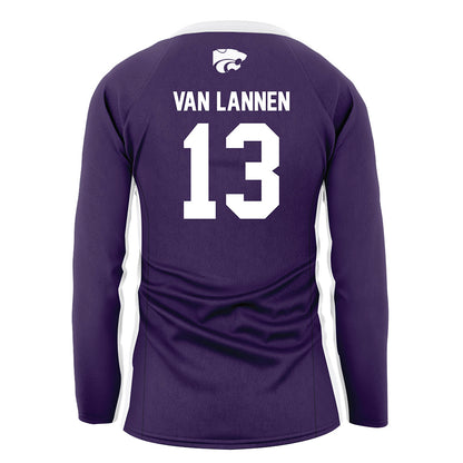 Kansas State - NCAA Women's Volleyball : Emerson Van Lannen - Purple Volleyball Jersey