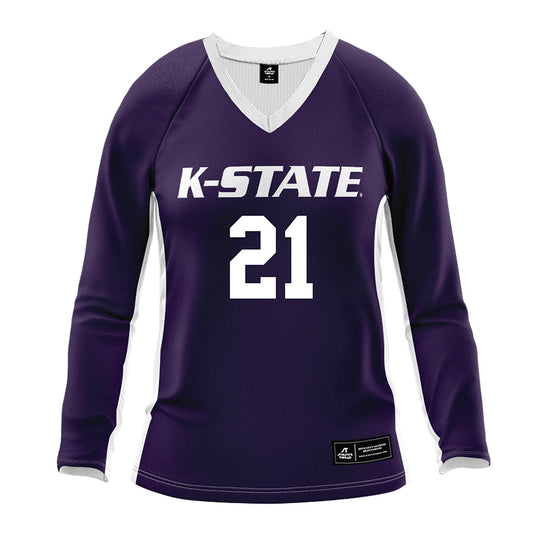Kansas State - NCAA Women's Volleyball : Jordyn Williams - Purple Volleyball Jersey-0